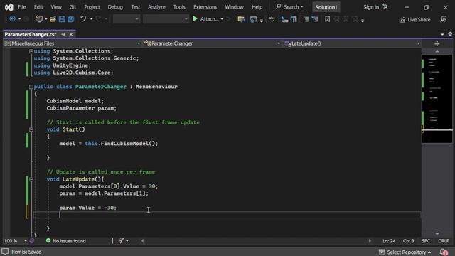 Live2d + Unity: Chaging parameters value programmatically смотреть онлайн