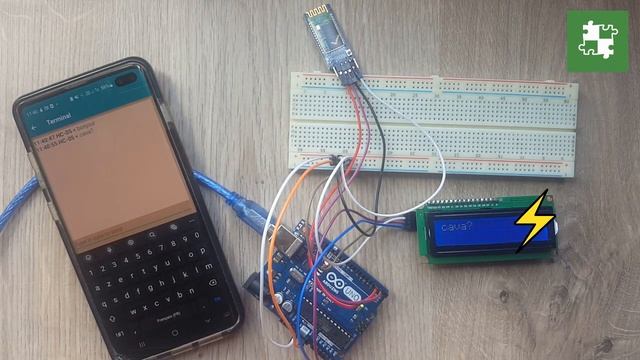 Arduino UNO + Module Bluetooth HC-05 + LCD 16x2 I2C смотреть онлайн