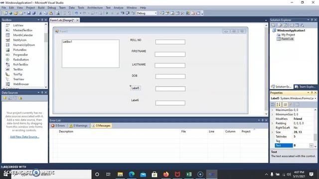 PR 28, 29 & 30 - Simple data binding using textbox and complex data binding using List box. смотреть онлайн