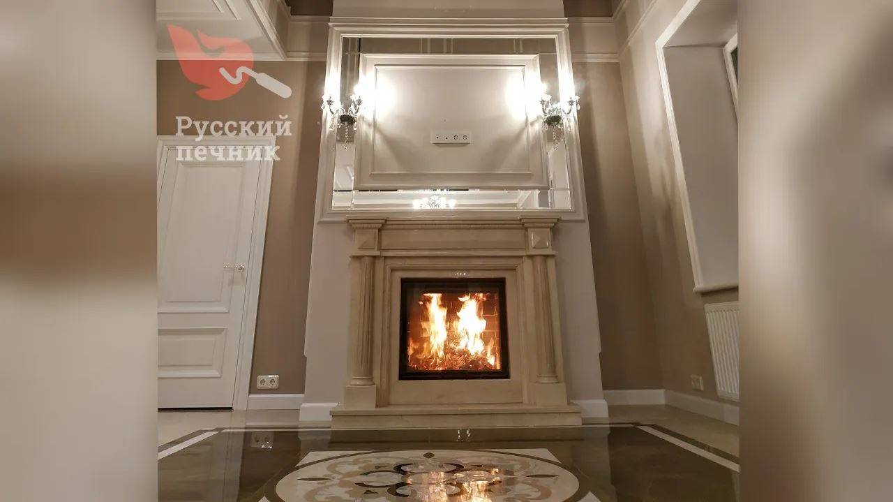 Камин в доме. Строим короб. Ломаем стены. смотреть онлайн