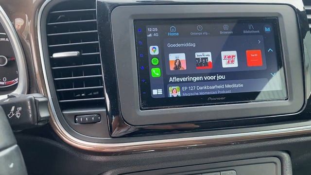 Volkswagen Beetle update met Pioneer SPH DA250DAB Apple Carplay Auto Android BT streaming en bellen смотреть онлайн