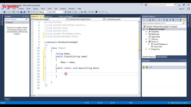 Visual Studio C# tutorial 19 Access Modifiers and Static смотреть онлайн