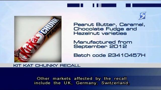Nestle Singapore recalls Kit Kat bars after plastic found - 23Mar2013 смотреть онлайн