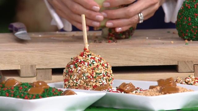 Mrs. Prindable's 10-Pc Holiday Cheer Caramel Apples on QVC смотреть онлайн