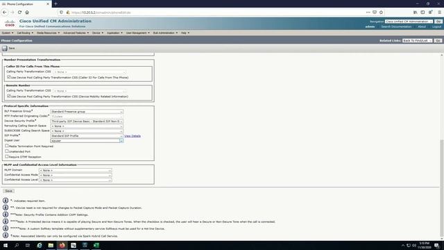 Cisco Unified Communication Manager (CUCM) - How To Add Non-Cisco SIP Phone Client Endpoint смотреть онлайн