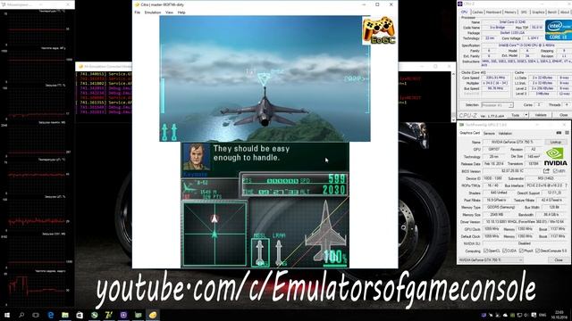 Citra 3DS Emulator - Ace Combat: Assault Horizon Legacy (2011). Ingame. Test #1 смотреть онлайн