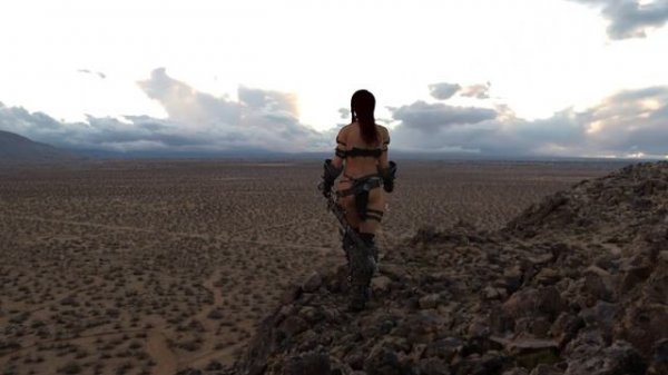 Kyra the female warrior / female 3d warrior / female muscle warrior animation