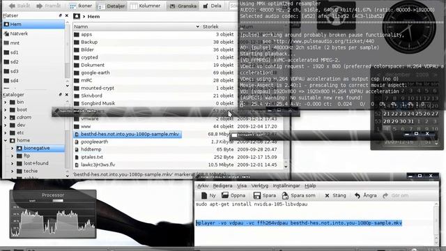 Linux playing full hd (1080p) with 4% of CPU смотреть онлайн