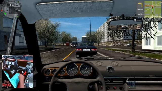 PRIMEIRO DIA DE UBER !!! CITY CAR DRIVING - G27 смотреть онлайн