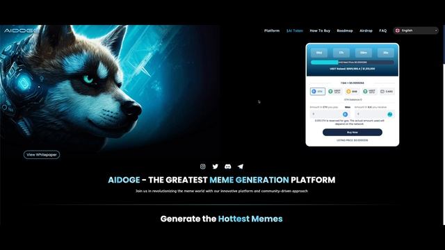 100X?! AiDoge: The AI-powered meme generator for the crypto community. смотреть онлайн