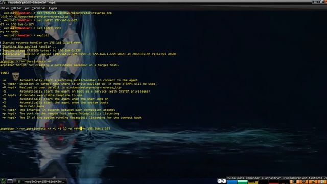 Backdorizando conexiones de Meterpreter . смотреть онлайн
