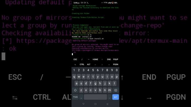 Torrent downloader in termux смотреть онлайн