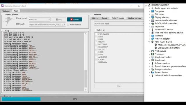 How To Write firmware Octoplus Huawei | Honor 3c H30-u10 | Huawei MTK Flashing with Octoplus box смотреть онлайн