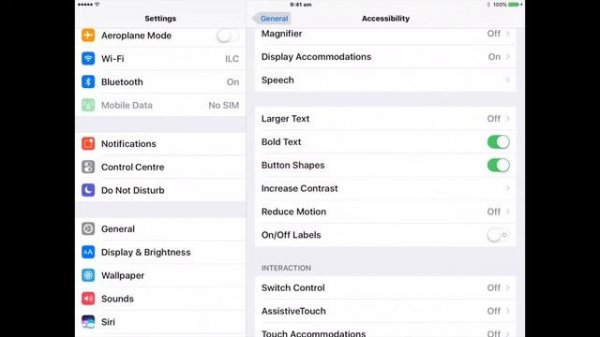 Everyone Connects - iOS Vision Settings