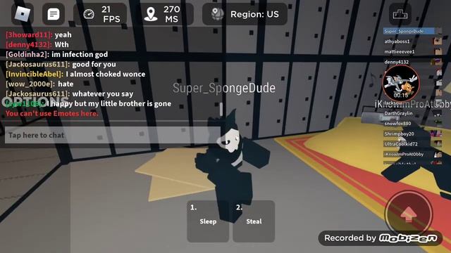 Im Dancing with my sis in roblox UnderGround facility :D смотреть онлайн
