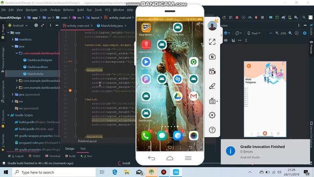 Android Studio Dashboard Menu UI Design | Java | UI Trend смотреть онлайн