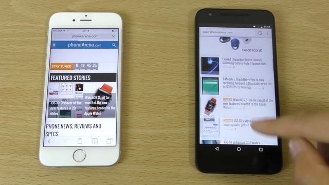 Apple iOS 10 Beta 1 vs Android N Developer Preview 3 - Speed Test! смотреть онлайн