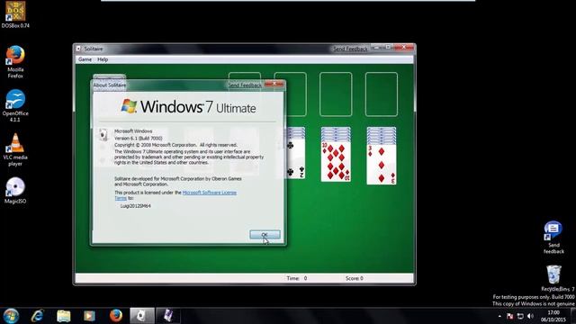 Microsoft Vienna (Windows 7 Ultimate Beta) Build 7000 on VMWare Player смотреть онлайн