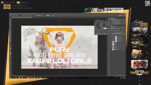 "Play Battle Royale Game with Kawaii Loli Girls" Ring of Elysium Thumbnail Template смотреть онлайн