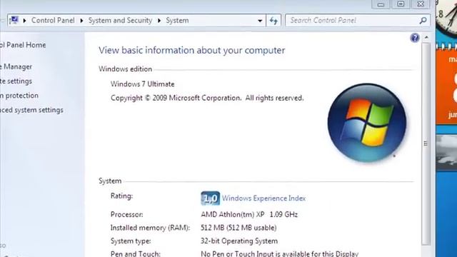 I have got Windows 7!!!!!! With 512 MB RAM!! Plz Comments! смотреть онлайн
