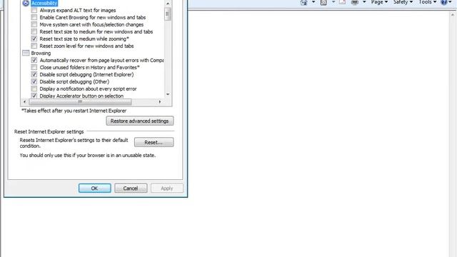 Reset Internet Explorer 8 setting [Win7] смотреть онлайн
