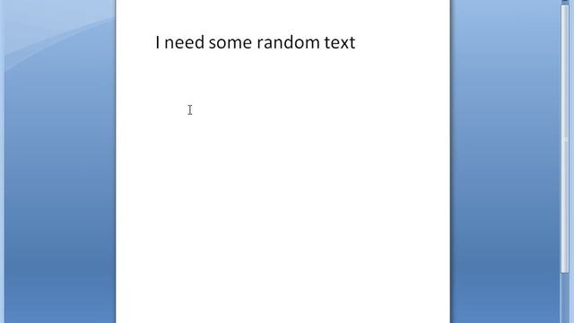 How to generate random text in PowerPoint 2007 смотреть онлайн