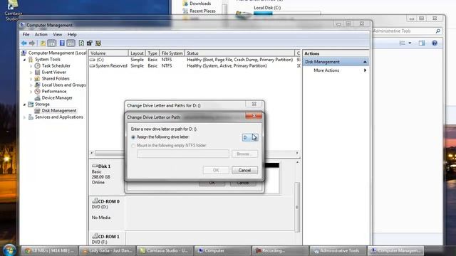 How to change a drive letter in Windows 7 смотреть онлайн