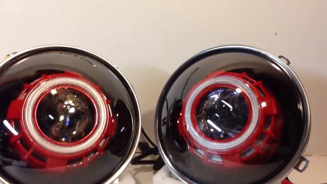 www.HIDprojectors.com Bi-Xenon Projector Headlights - 7" Round Jeep JK MONSTER Red смотреть онлайн