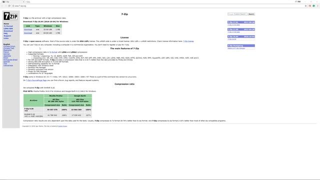 Installing 7zip On Windows 10