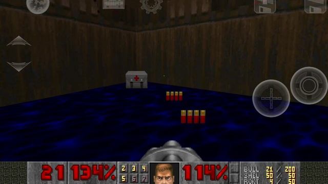 Doom 2. Level 3. Normal sound. All secrets. Android. смотреть онлайн