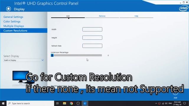 HOW TO CREATE CUSTOM RESOLUTION IN INTEL HD! 2020 UPDATED смотреть онлайн