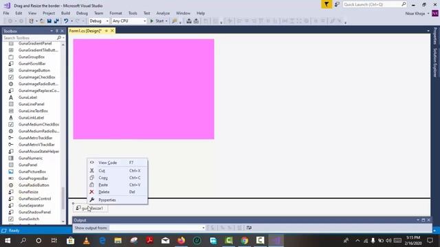 C#:- How to Drag and Resize border-less Winform Application - (Guna UI Beta2) смотреть онлайн