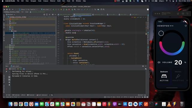 Flutter Animation: Circular Rainbow Slider смотреть онлайн