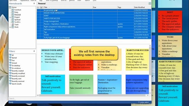 Windows: Stick sticky notes from a specific folder to the Windows desktop in Notezilla смотреть онлайн