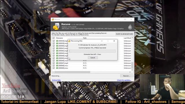 Cara mengembalikan data yang terformat dengan recuva | Recovery my files смотреть онлайн
