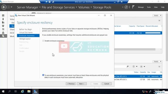 Windows Server 2019 Administration - 114 - Creating a Storage Pool смотреть онлайн