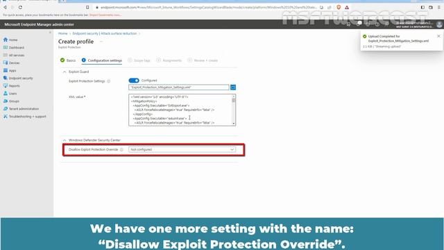 62. How to Configure Defender Exploit Protection using Microsoft Intune смотреть онлайн