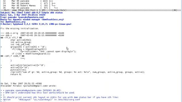 dwm -- dynamic window manager смотреть онлайн