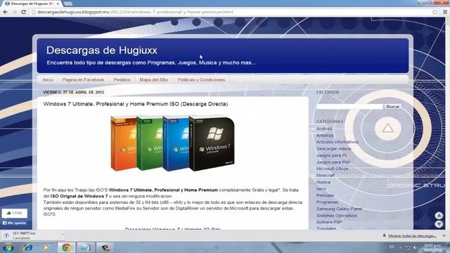 Descargar Windows 7 Ultimate ISO Original Gratis en Español 32 y 64 bits en un link смотреть онлайн