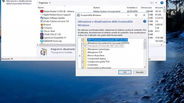 Attivazione della NET Framework 3,5 su Windows 10 смотреть онлайн