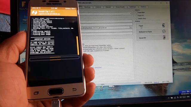 How To Root Samsung A3(2016) Nougat 7.0/7.1 Install Twrp | Superuser смотреть онлайн