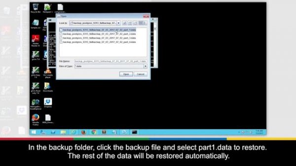 How to restore your data in ServiceDesk Plus (for Windows)
