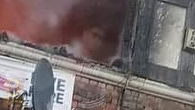 Ghostly face caught in window of burning Manchester pub - the White Lion fire. смотреть онлайн