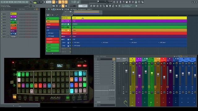 Updated, Akai FIRE NFX V2 INTRO #1 - a small sample of features. смотреть онлайн