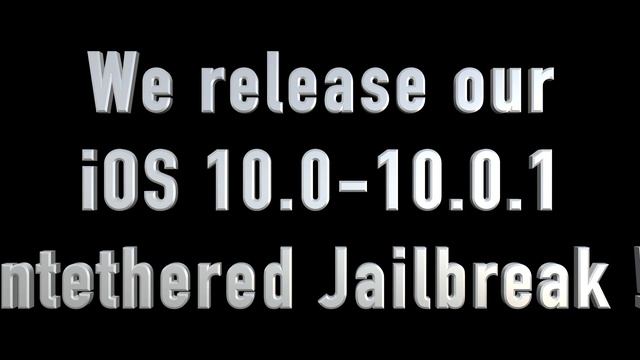 We release iOS 10.0-10.0.1 Untethered Jailbreak now! (64-Bit Only) смотреть онлайн