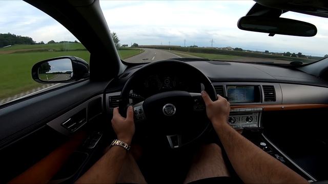 Jaguar XF 3.0 D (2011) | X250 | POV Test Drive смотреть онлайн