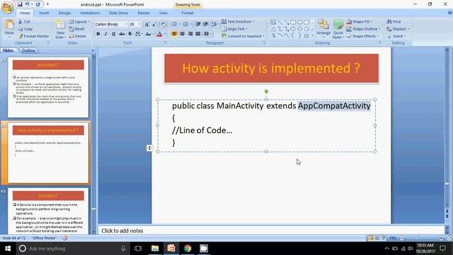 Android Application Components Lecture 13 смотреть онлайн