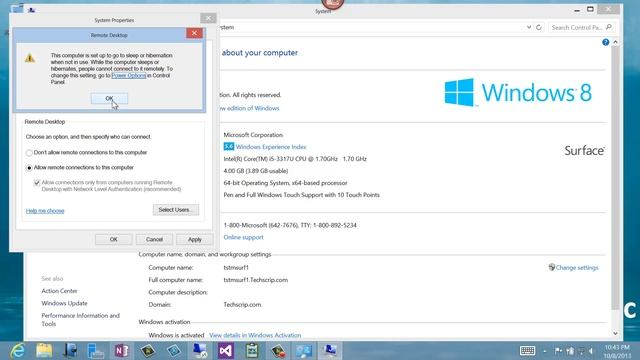 How to enable Remote Desktop on Windows 8 смотреть онлайн