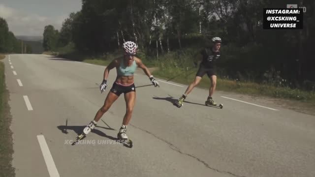 Мотивационное видео с безумной тренировкой Терезы Йохауг / Therese Johaug смотреть онлайн