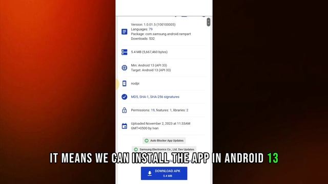 Install Samsung One UI 6 Auto Blocker in any One UI 5 Device смотреть онлайн